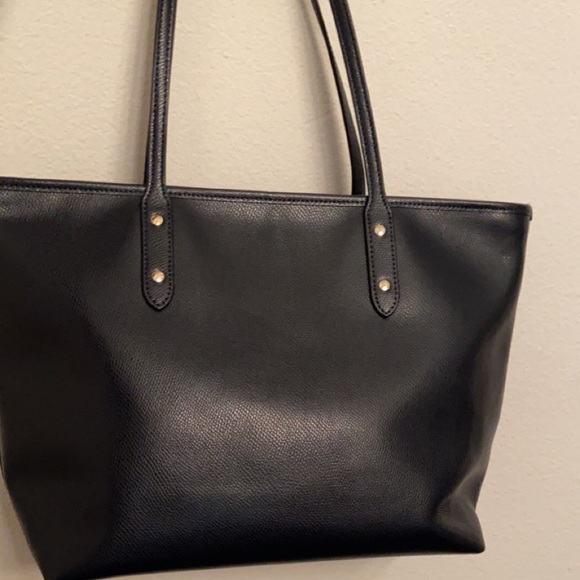 Navy Blue Coach Tote - Picture 4 of 5